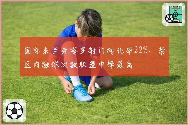 国际米兰劳塔罗射门转化率22%，禁区内触球次数联盟中锋最高
