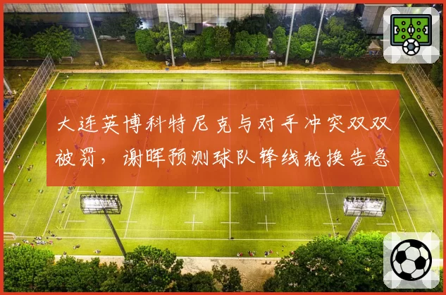 大连英博科特尼克与对手冲突双双被罚，谢晖预测球队锋线轮换告急